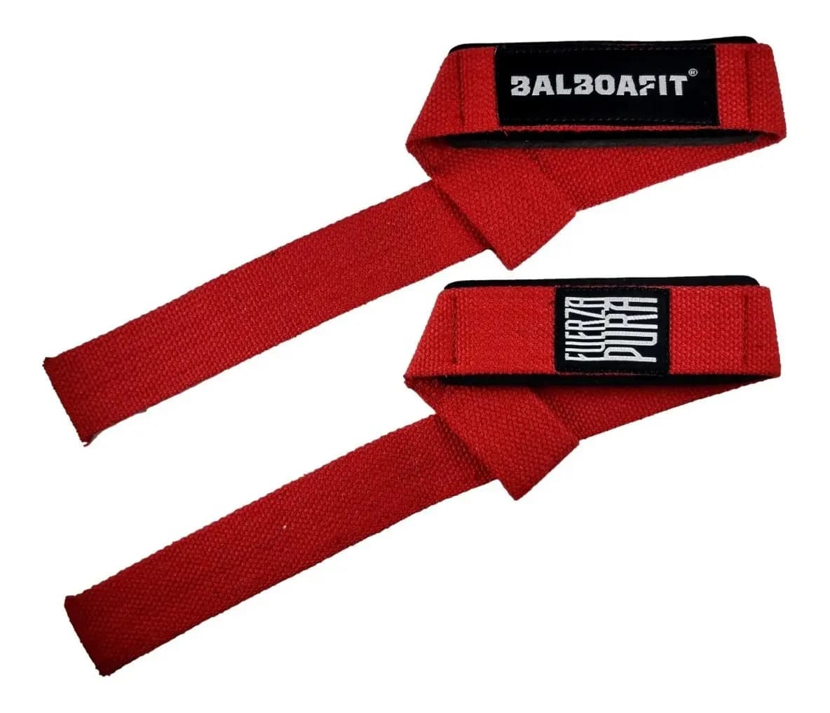 Cintas Poder Agarre Straps Balboafit Retiro Color Rojo