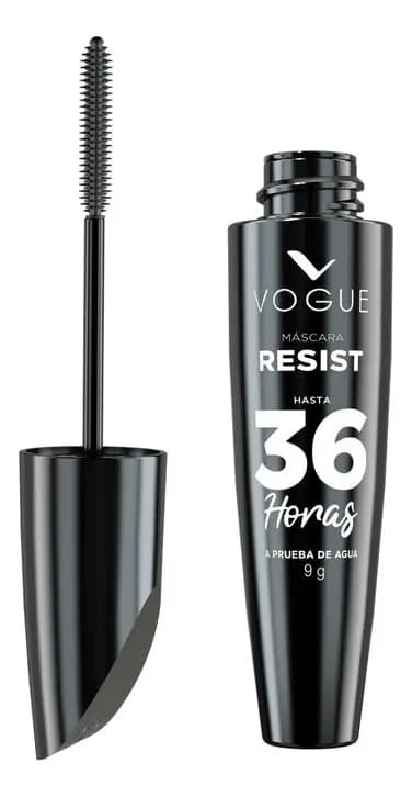 Máscara De Pestañas Resist 36 Hrs Vogue Color Negro