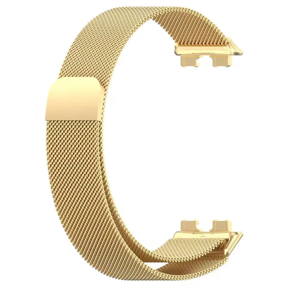 Malla Metalica Milanese Compatible Con Reloj Huawei Band 8 Huawei Band 9 Huawei Band 10 1.47 Generica Marca Miaband Color Dorado