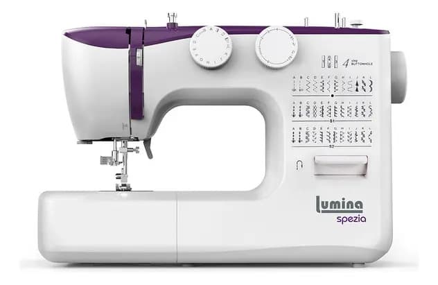Máquina De Coser Recta Lumina Spezia 36 Diseños Color Violeta