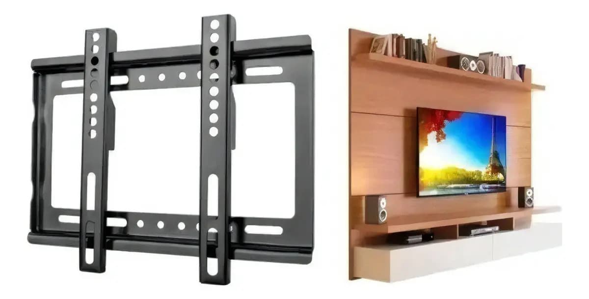 Soporte Tv Lcd Led 26 30 32 40 42 46 50 55 63 Fijo De Pared Negro