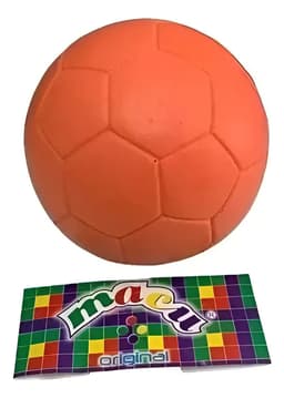 Pelota Macu Goma Espuma 18cm Color Naranja