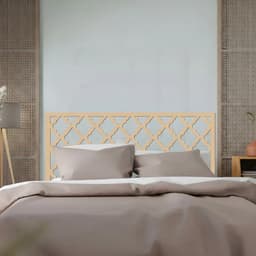 Respaldo De Cama Sommier Calado Arabik 2 Plazas - 160cm Marrón Natural