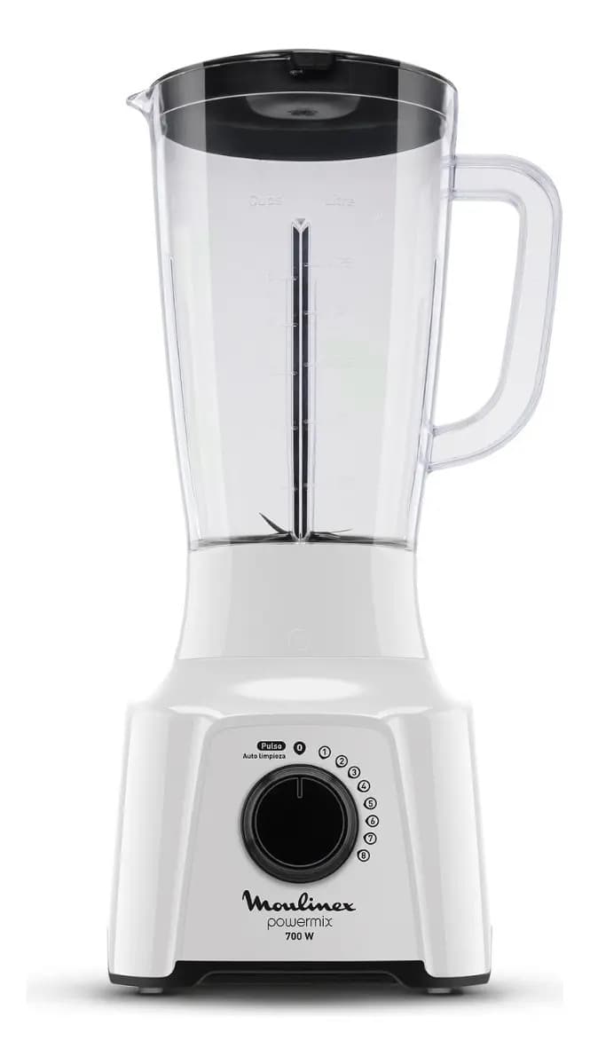 Licuadora Moulinex Powermix Blanca 8 Velocidades 2 Litros Blanco