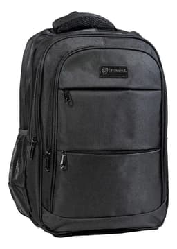 Mochila Porta Notebook Urbana Sas Travel Reforzada Poliester Color Negro 2 Diseño De La Tela Liso