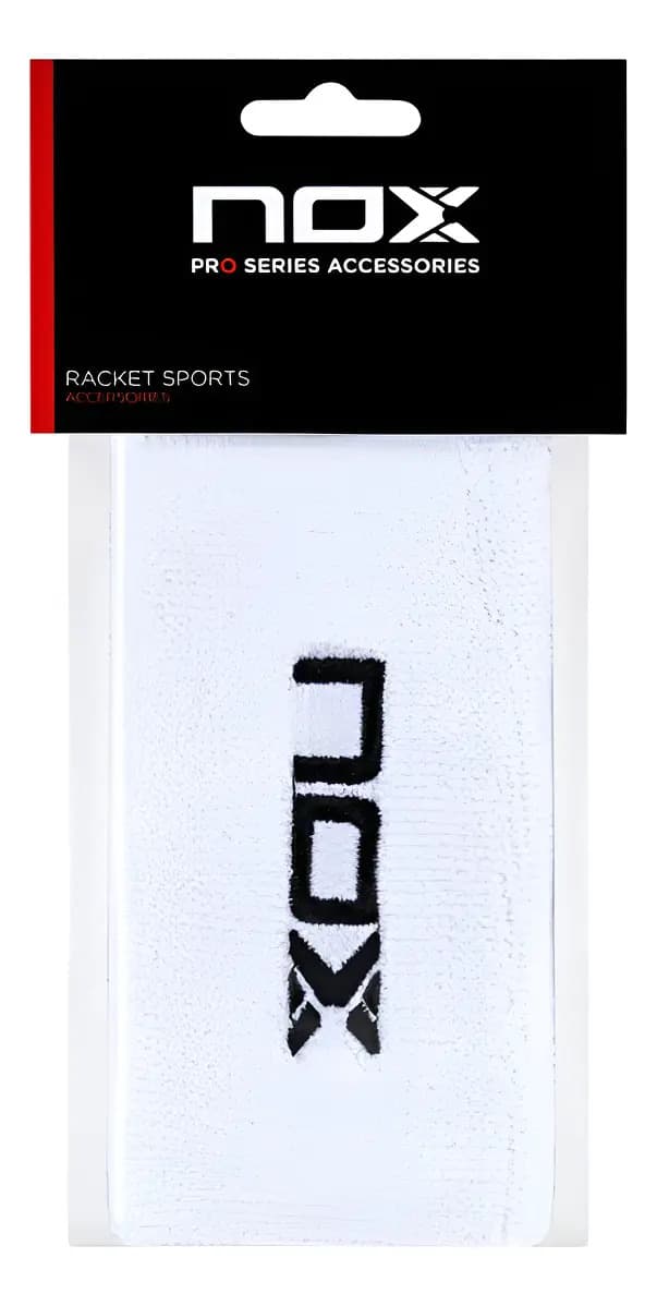 Muñequera Padel Nox Larga Logo Blanco Mulblneg2udbox Blanco Unitalla
