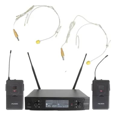 Sistema Inalámbrico Ross Mu-626 Micrófono Doble Vincha