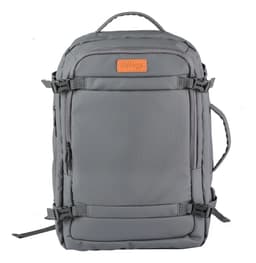 Mochila De Viaje Extensible Waggs Porta Notebook Usb 45l Color Gris Diseño De La Tela Liso