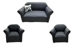 Sillon Juego Living Eco 2-1-1 Espacio Living Tela Chenille Color Catálogos En Fotos