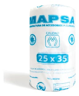 Bolsa Rollo Arranque 25x35 Apto Para Freezer 750 Gr Polietileno Alta Densidad Transparente Cristal Polinea X Unidad