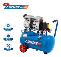 Compresor De Aire Sin Aceite Logus 25lt 550w - Silencioso - Fase eléctrica Monofásica Frecuencia 50 Hz