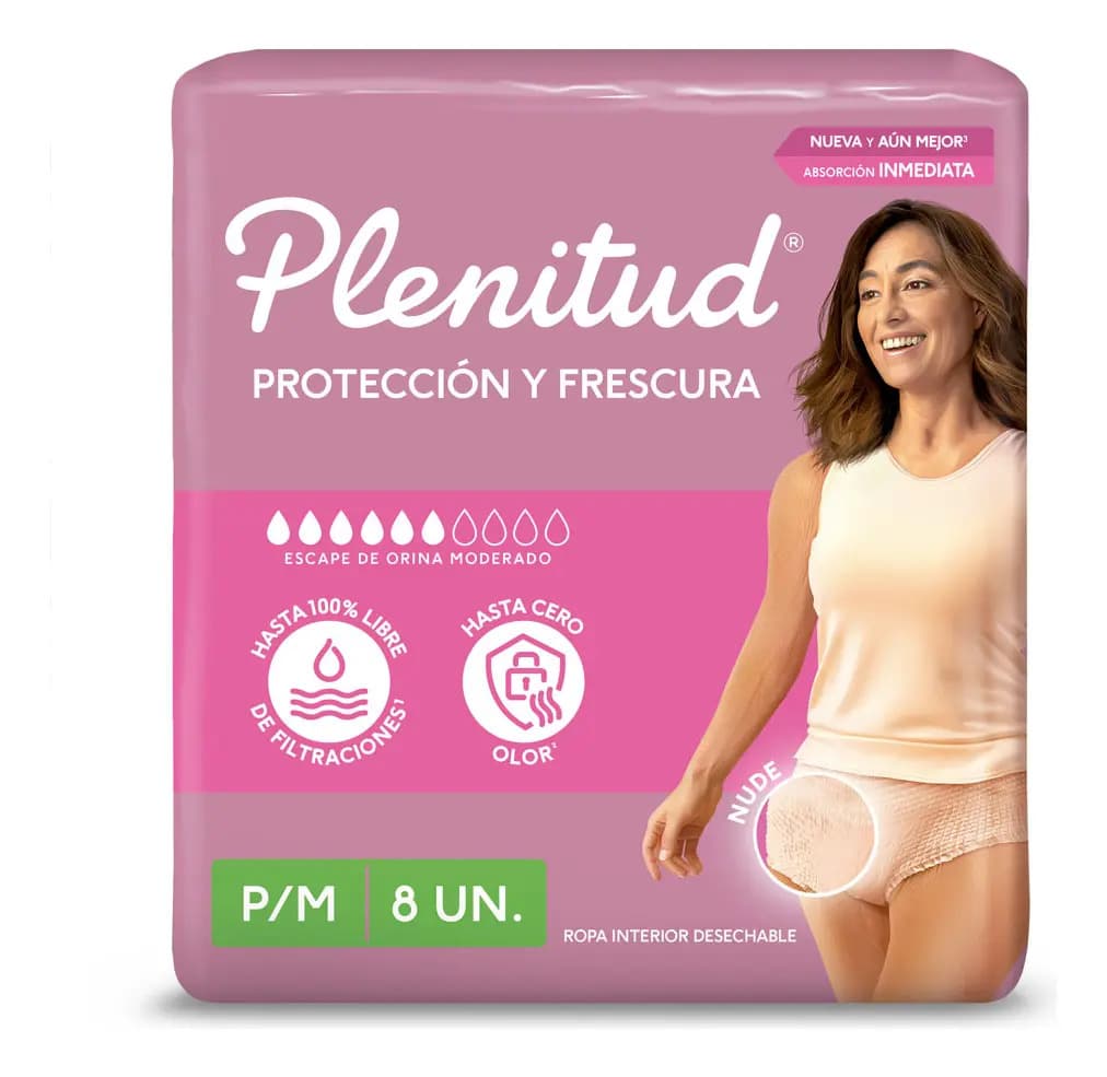 Pañales para adultos descartables Plenitud Femme Roupa Interior Descartável P/M x 8 u