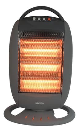 Estufa Halógena Vitta VIT-201 1200W 3 Niveles Oscilante Gris Oscuro