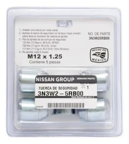 Kit Tuerca Antirrobo Seguridad Rueda Kicks Original Nissan
