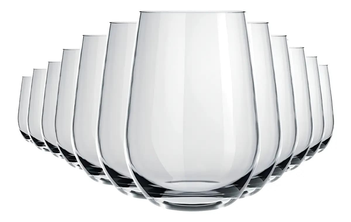 Vaso Copo Sin Pie Nadir Dubai 460ml X 12 Unidades Transparente