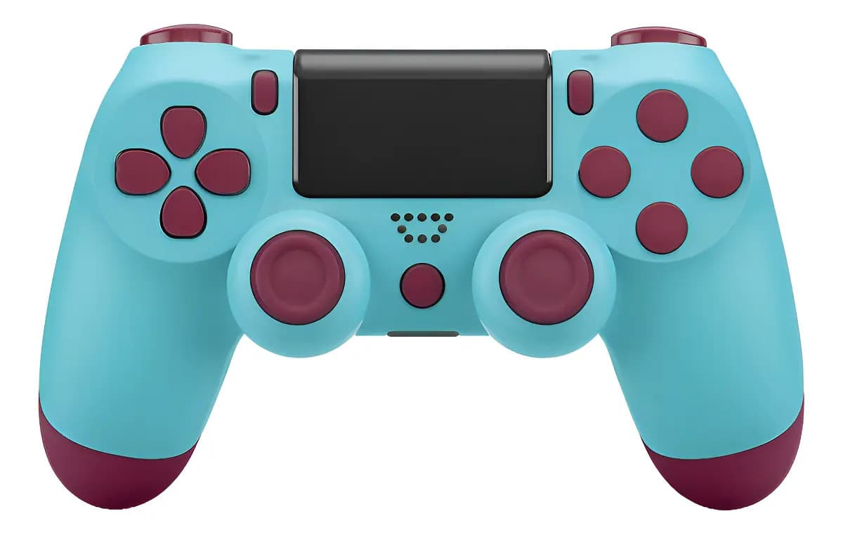 Joystick Inalámbrico Bluetooth Compatible Ps4 Pc Celular Color Celeste