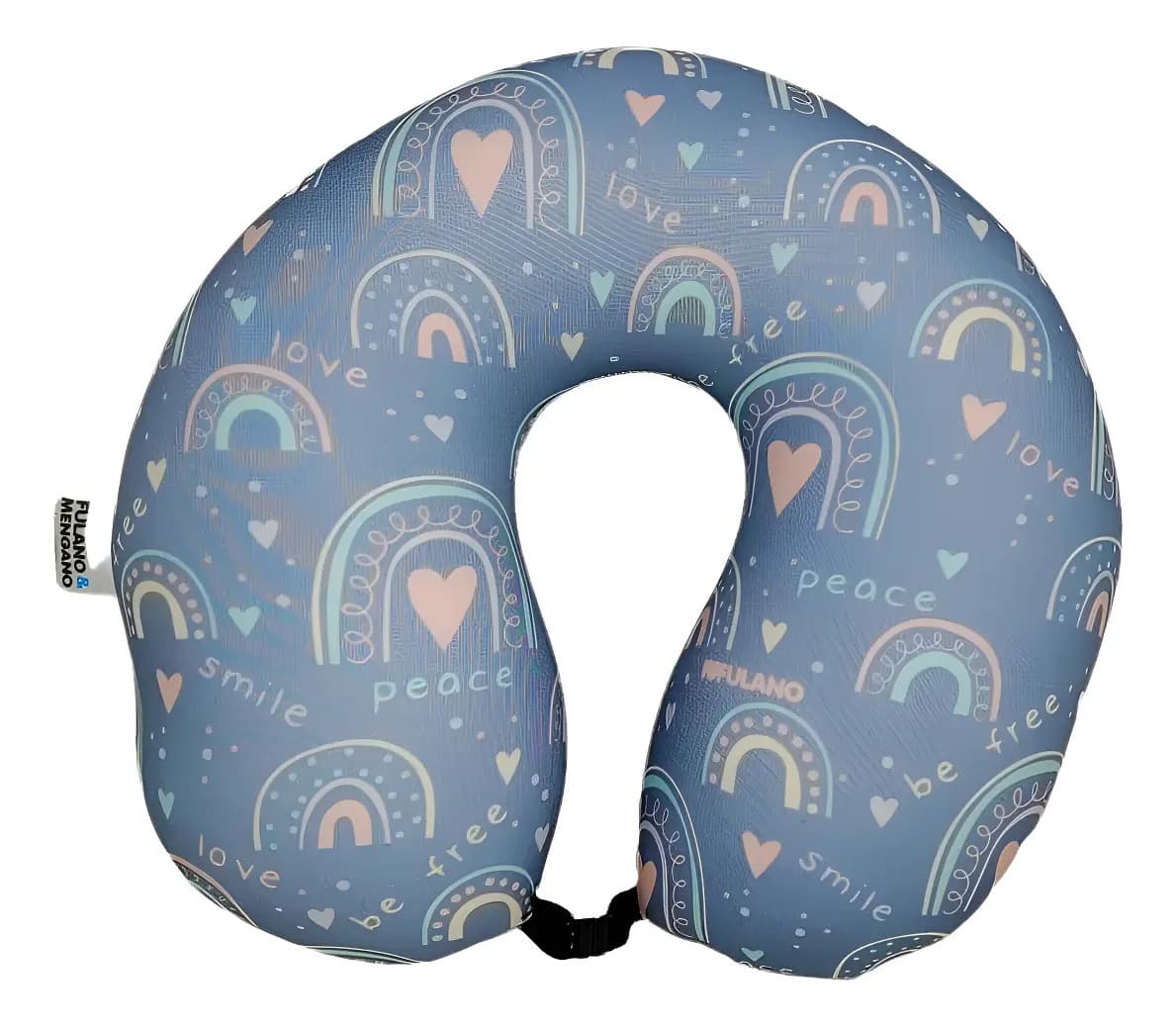 Cuello Microperlas Gamer Viaje Relax Colores Fulano Mengano Color Arco Iris Azul