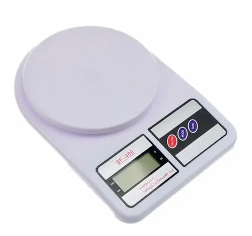 Báscula De Cocina Digital Electronic Sf-400 Pesa Hasta 10kg Blanco