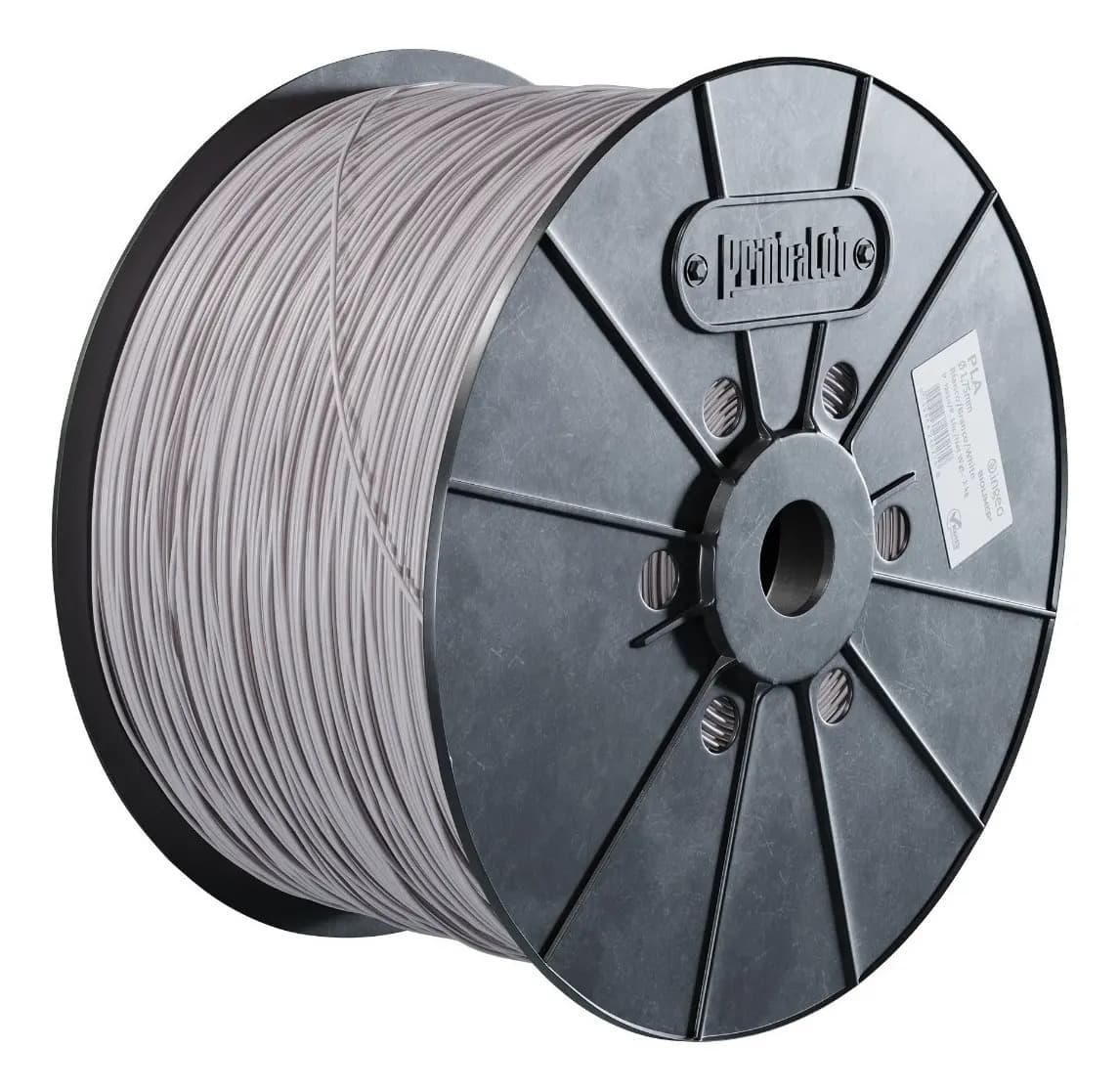 Filamento 3d Pla 1.75mm X 5 Kg Printalot Gris Claro