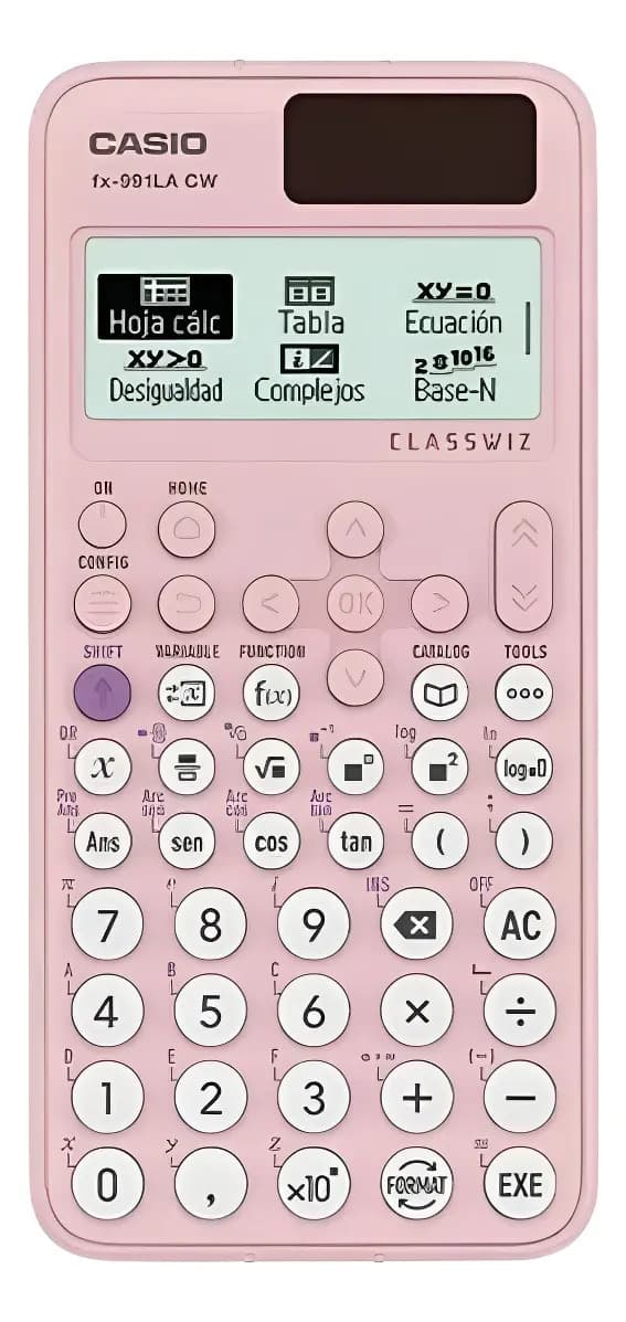 Calculadora Cientifica Casio Fx-991lacw Classwiz Color Rosa Claro