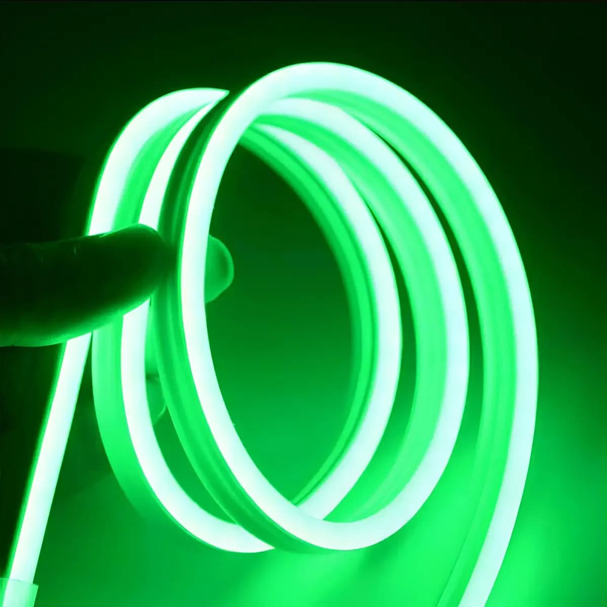 Luces Neon Tira Led Flexible MTI Color Fijo 5mts Exterior 12v Luz Verde