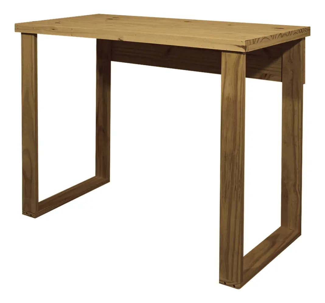 Escritorio Estilo Moderno Para Oficina 120 Con Patas Altas Rectangulares Madera Altas Color Roble