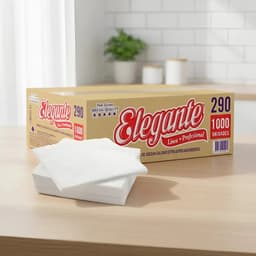 Servilleta 33x32 Elegante Papel Mesa X 1000 Un Blanco (290)