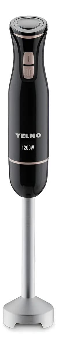 Licuadora De Mano Yelmo Lm-1550 Color Negro 1200W Acero Inoxidable Con Vaso