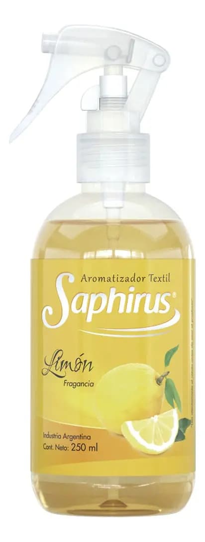 Textil Aromatizador Saphirus Fragancia Limón X 250ml