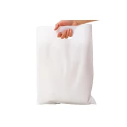 Bolsa Riñón Blanca Con Manija 30 Cm Ancho X 40 Cm Largo Colores Lisos Resistente X 100 Unidades Polinea