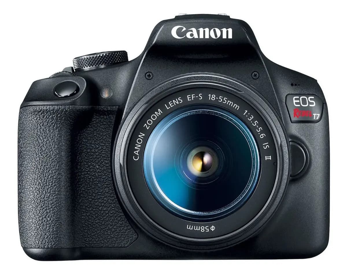 Canon EOS Rebel Kit T7 18-55mm IS II DSLR color negro