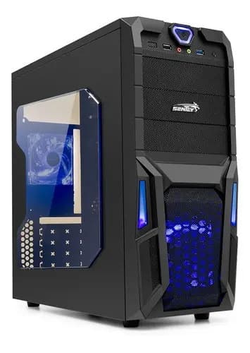 Gabinete Mid Tower Sentey Stealth II 6008II Gamer Negro ATX Fuente 650W