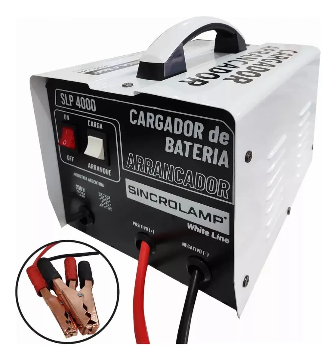 Cargador Arrancador 400 Amp Sincrolamp White Line