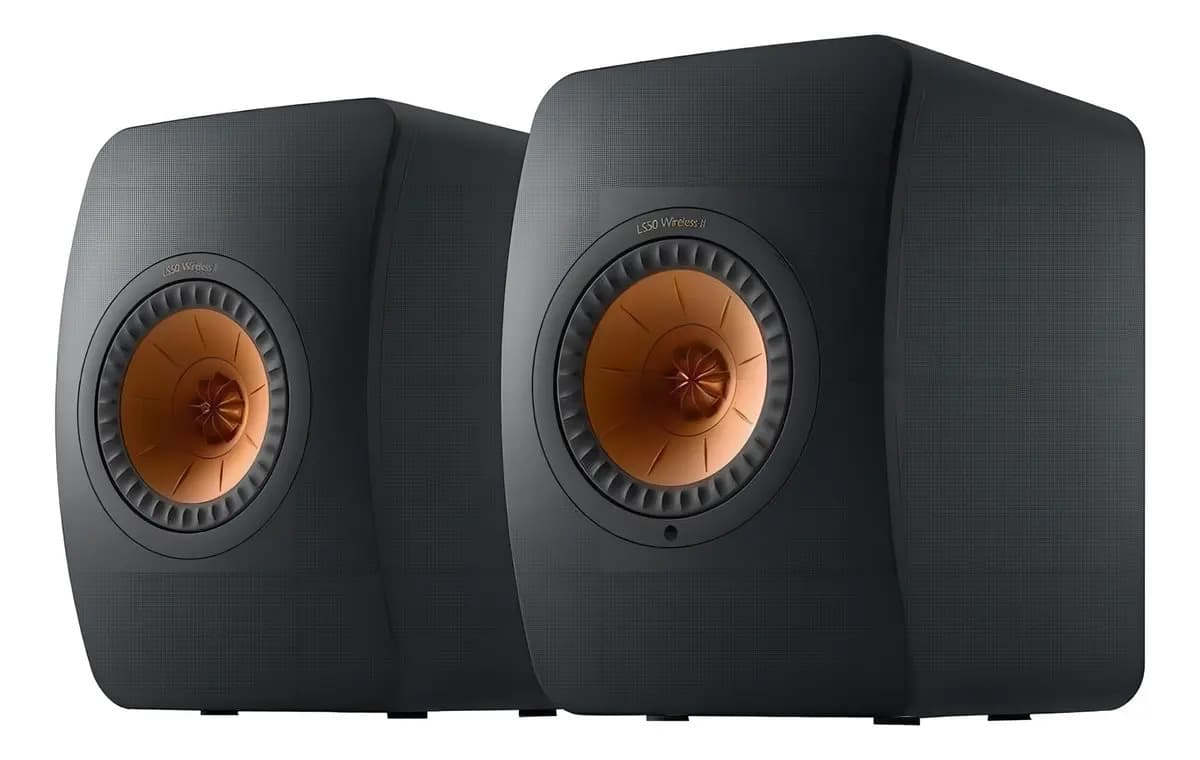 Parlante KEF LS50 Wireless II con bluetooth y wifi carbon black