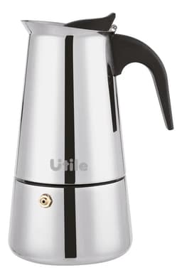Cafetera Tipo Italiana 6 Tazas Espresso Acero Utile