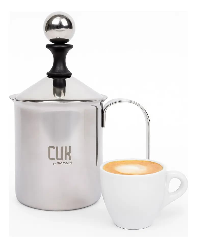 Jarrito Espumador De Leche Cuk By Gadnic Jarra Acero Inoxidable 400 ML Manual