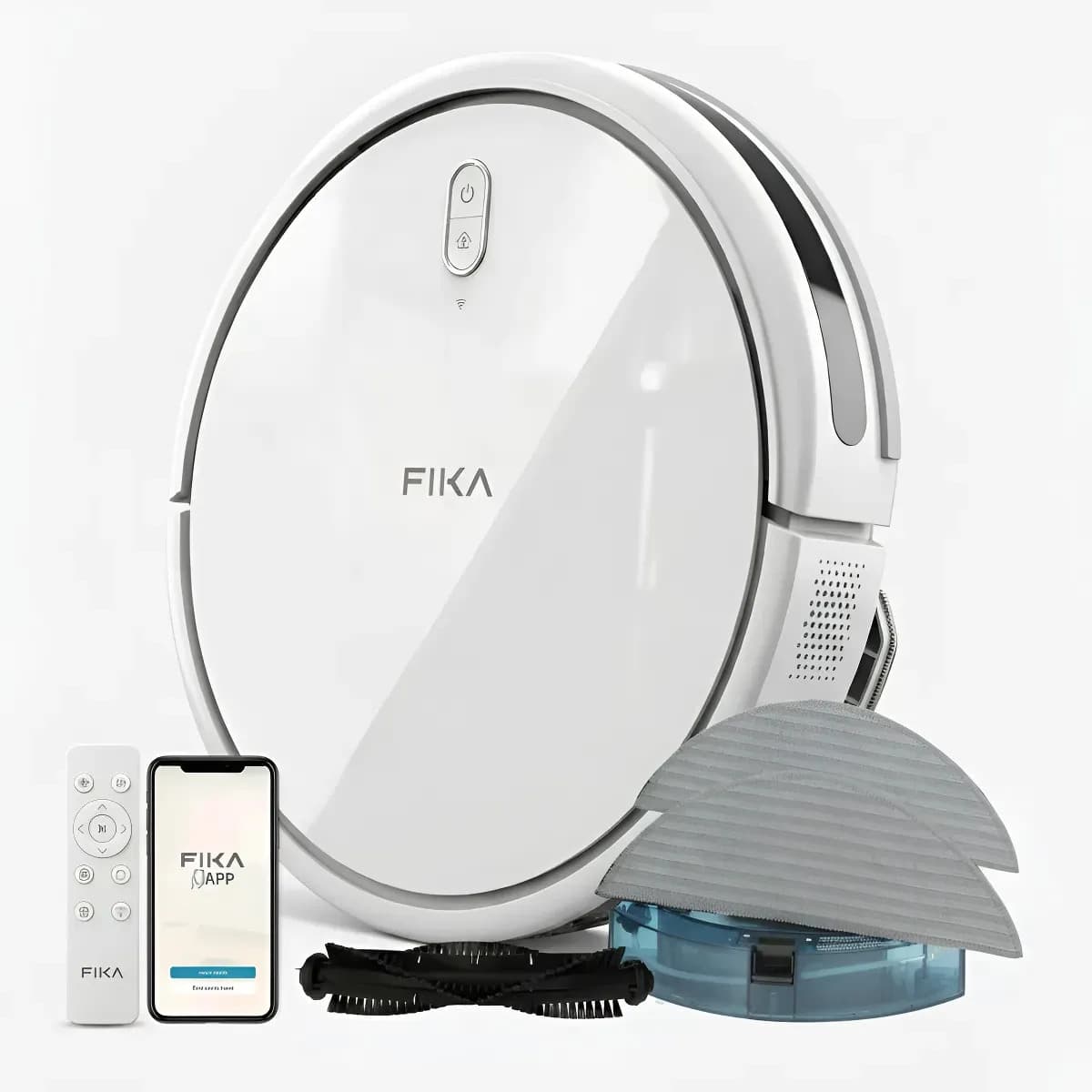 Aspiradora Robot Trapeadora Fika Nexos Giroscópica 4000Pa App WiFi Blanco