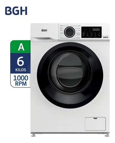 Lavarropas automático BGH inverter hasta 6kg color blanco