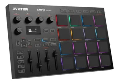 Controlador Midi Usb Emp16 Avatar 16 Pads 4 Faders Bluetooth