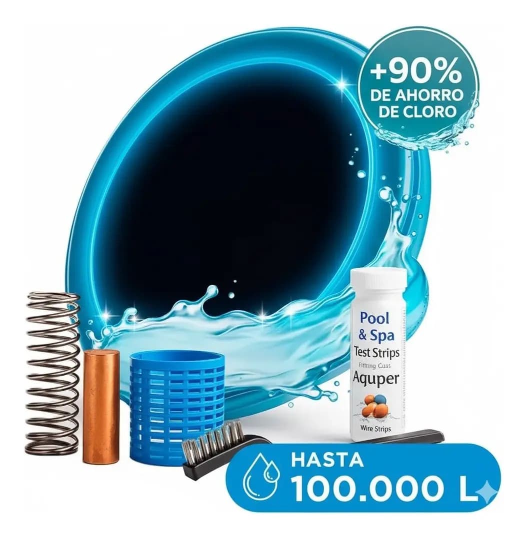 Ionizador Para Piletas Gadnic Solar Anti-Sarro Y Anti-Bacterias Piscina Ecológico 100000L