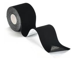 Cinta Kinesiológica Tapping Neuromuscular 5cm X 5 Metros Tushka | Deportiva Elástica Tiras Adhesiva Muscular Impermeable Antitranspirante | Rehabilitación, Fitness, Running Y Alivio Articular Negro