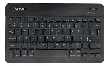 Teclado Bluetooth Inalámbrico Color Negro Idioma Español Español Latinoamérica