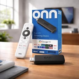 Onn Google TV Streaming Stick Full HD con Chromecast y Control de Voz