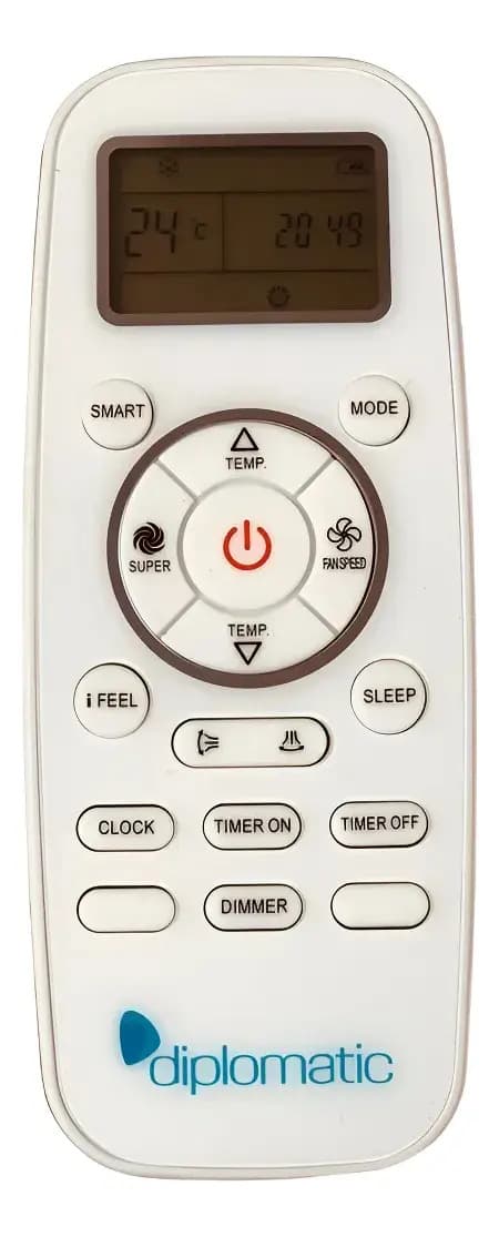 Control Remoto Aire Acondicionado Dg11l1-04 (bgh) Blanco