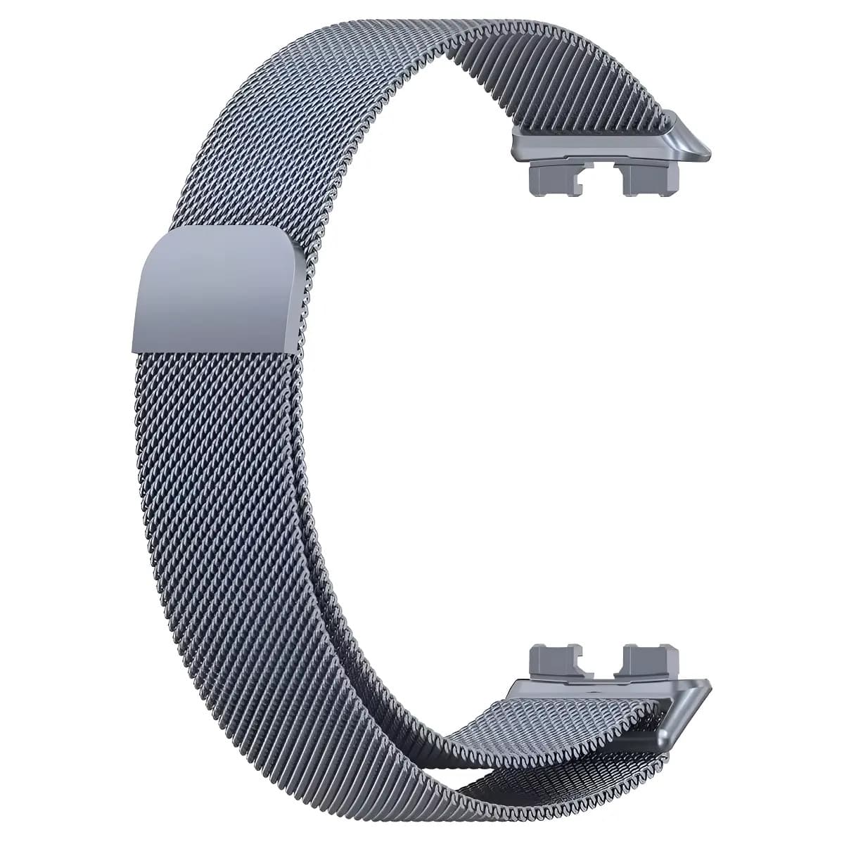 Malla Metalica Milanese Compatible Con Reloj Huawei Band 8 Huawei Band 9 Huawei Band 10 1.47 Generica Marca Miaband Color Gris Oscuro