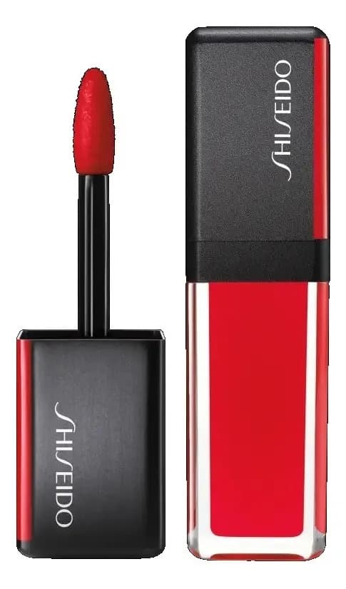 Shiseido LacquerInk LipShine Labial Líquido Brillo Tono 304 Techno Red 6ml Larga Duración