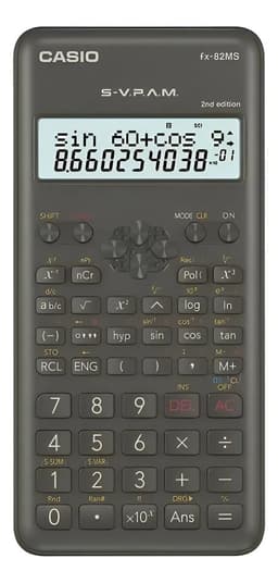 Calculadora Cientifica Casio Fx-82ms 240 Funciones Cálculos fraccionarios estadísticas factorial