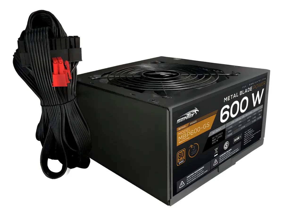 Fuente Sentey Mbp600-gs 600w 80 Plus Bronze Gaming