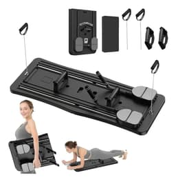 Tabla Para Pilates Plegable Multifunción Bandas Elásticas Negro