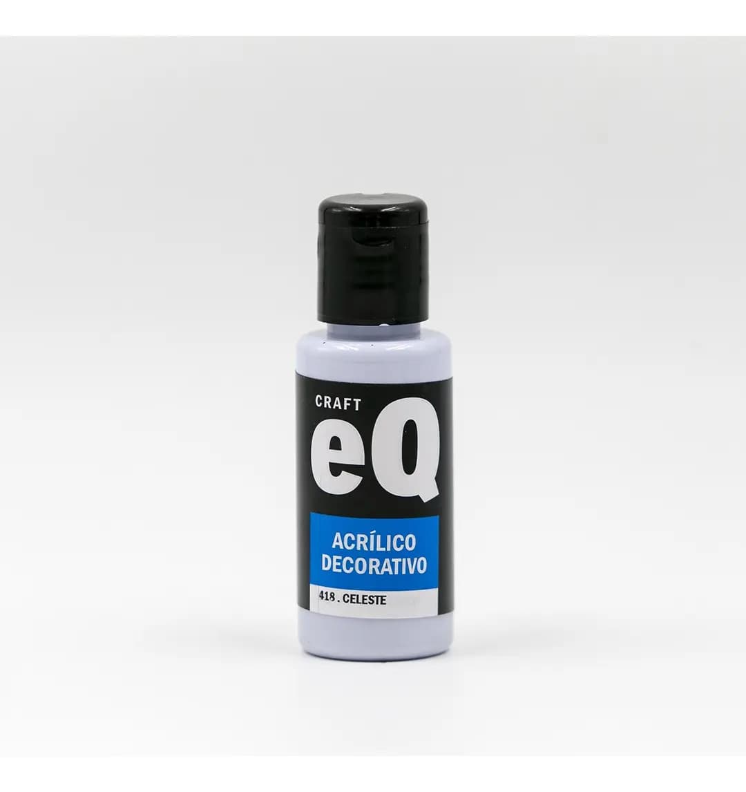 Pintura Acrilica Decorativa Eq Arte 50cc Óleo Celeste